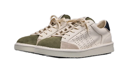 SCARPA ALLACCIATA P01 UOMO IN PELLE E SUEDE IVORY-MILITARY OLIVE